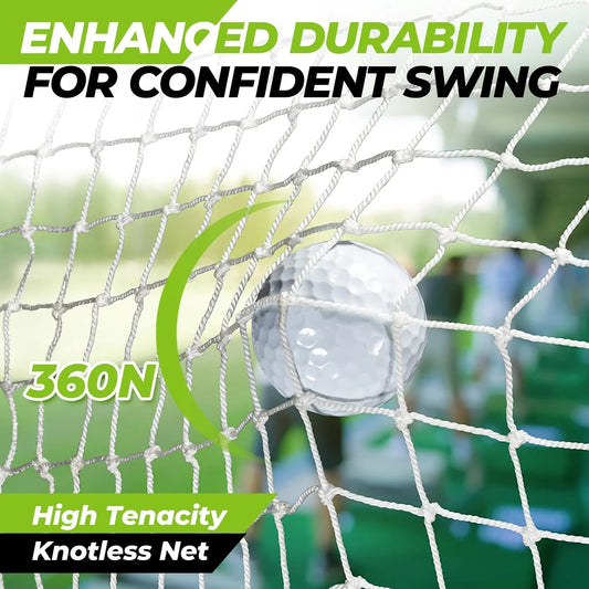10x7ft All-in-One Golf Practice Net with Foldable Tri-Turf Mat, Scoreboard & Target - Portable Indoor/Outdoor Training Setup for Backyard Driving - Durable Polyester Fabric - Includes Golf Balls, Tees & Accessories - Perfect Holiday Gift for Men (Black/W Dropshipman