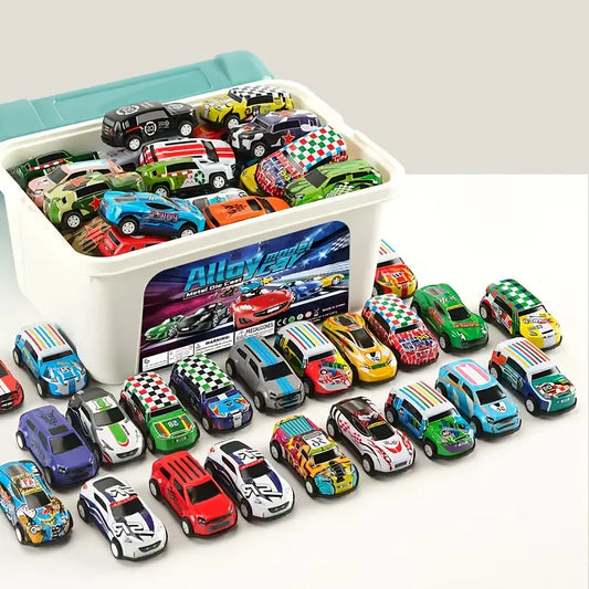 10pcs Pull-back Cars, Mini Car Toys, Bulk Party Like Racing Toys, Gift Bag Stuffing, Christmas Stuffing Dropshipman